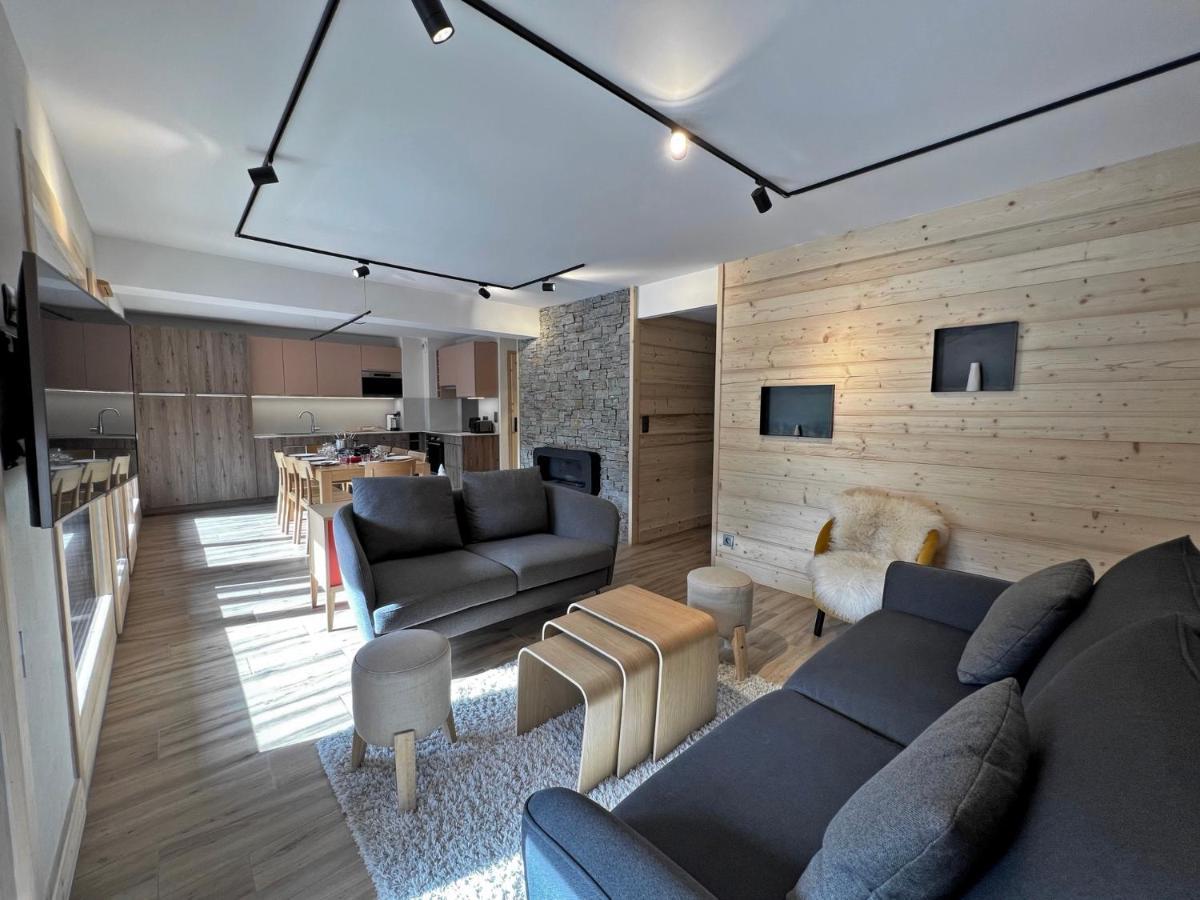 Ours Polaire Bel Appartement Village Et Pistes Ла-Клюсаз Экстерьер фото
